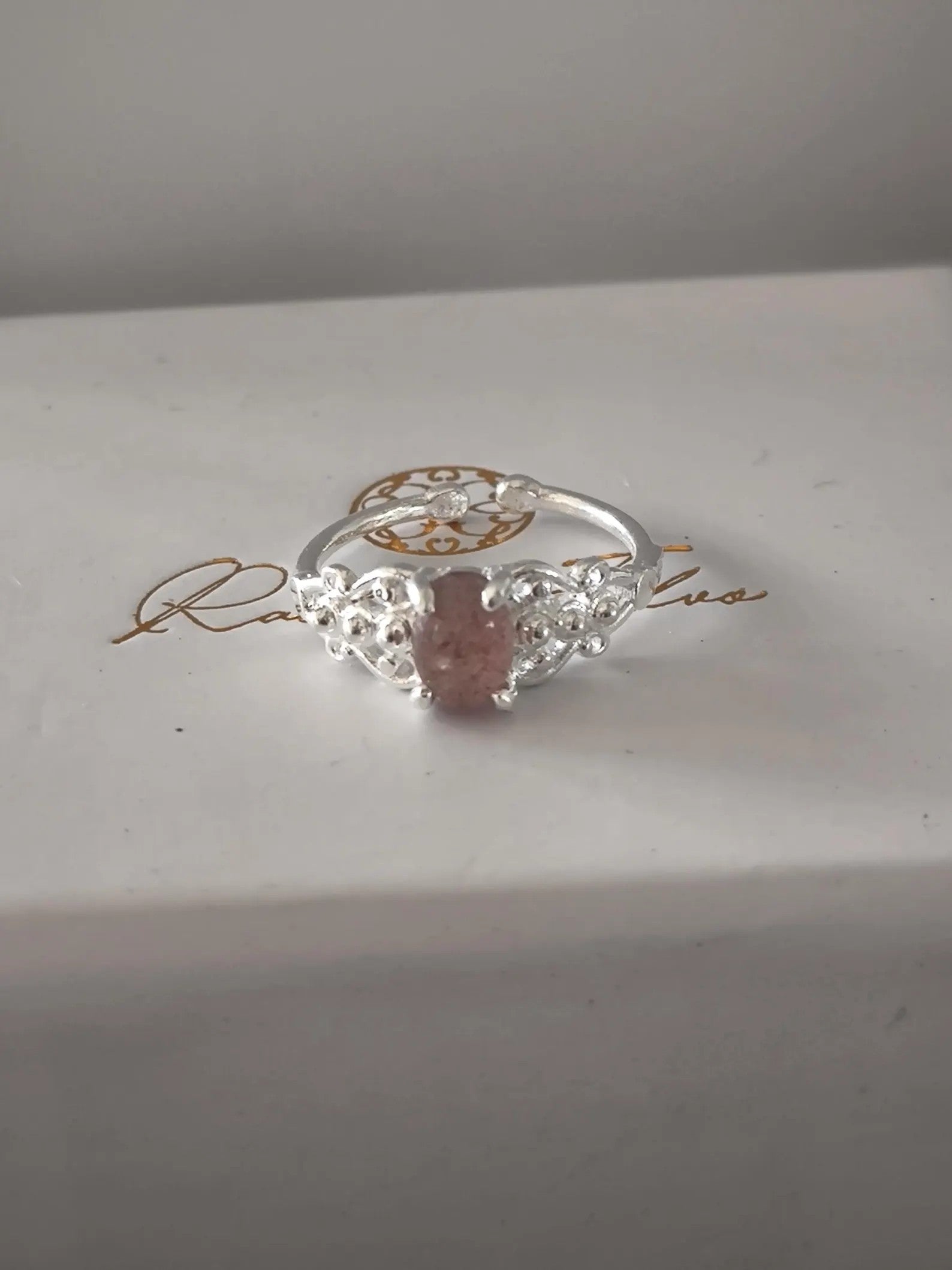 Anelli regolabili in argento con pietre naturali corniola tormalina topazio azzurro e ametista