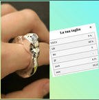 Anello artistico in argento puro e resina scultorea 