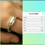 Anello in argento puro su base resina misura 18 gioiello artigianale elegante