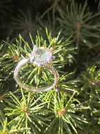 Anello di Fidanzamento in Argento con Quarzo Citrino Naturale 6 Carati – Regolabile con Scatola e Garanzia