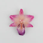 collana orchidea resina rosa viola panna regolabile elegante