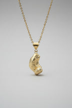 “Collana elegante con agata blu geode centrale”